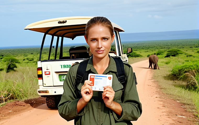 **
"A confident traveler, with a serene expression, holding an international medical insurance card and a small, essential first-aid kit, set against a vibrant backdrop of either a majestic Tanzanian safari landscape with a safari vehicle in the distance or a pristine Zanzibar beach. The image should convey a strong sense of peace of mind, security, and preparedness amidst a dream adventure. High-quality, realistic photography style."
2. **Prompt for